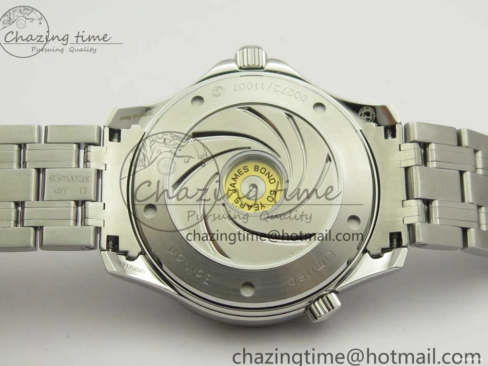 0510 Seamaster 300M Chronometer SS “007” Limited Edition OMF 1:1 Best Edition on SS Bracelet A2824 (Black Balance Wheel) V Seasonal 7952